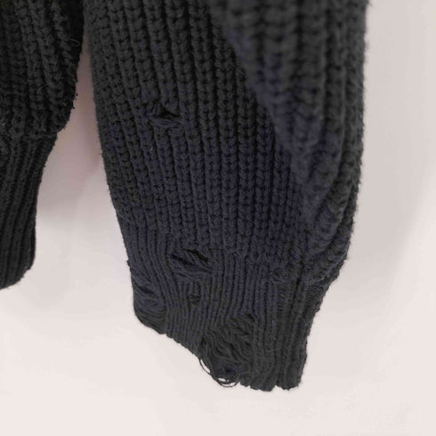 メゾンスペシャル MAISON SPECIAL 24AW Embroidery Damage Prime-Over Drivers Knit メンズ JPN:1