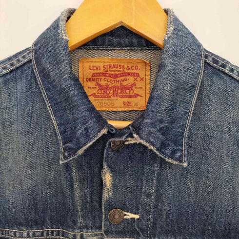リーバイス Levis 70505 3rd ダメージ加工 デニムトラッカージャケット メンズ import:M