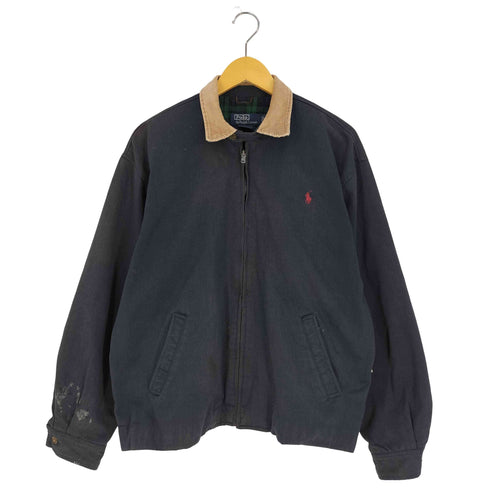 ポロバイラルフローレン Polo by RALPH LAUREN 襟コーデュロイ チェックブランケット スウィングトップ メンズ import:M