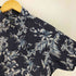 エディーバウアー Eddie Bauer ハイビスカス リーフ 総柄 リネン混 B.D S/S アロハ シャツ メンズ import:M