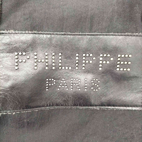 フィリップモデルパリ PHILIPPE MODEL PARIS スタッズロゴラージトートバッグ レディース