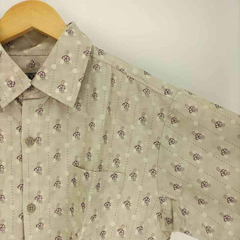 ローカルモーション local motion 韓国製 ハイビスカス ドット ストライプ S/S アロハ シャツ メンズ import:M