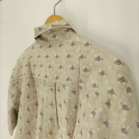 ローカルモーション local motion 韓国製 ハイビスカス ドット ストライプ S/S アロハ シャツ メンズ import:M