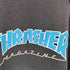 スラッシャーマガジン THRASHER MAGAZINE USA製 ロゴフーディスウェットパーカー hanesボディ メンズ import:L