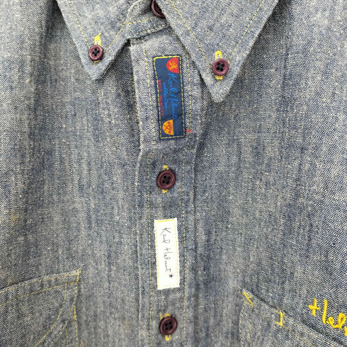 カールヘルム Karl Helmut フロント刺繍 襟裏チェック B.D L/S デニムシャツ メンズ JPN:M
