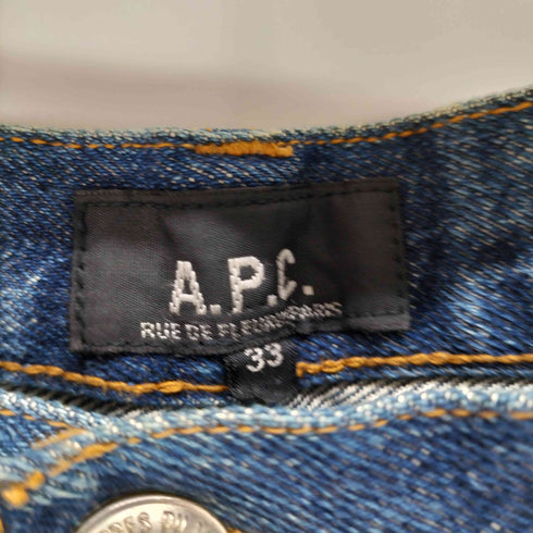 アーペーセー A.P.C. ボタンフライ ストレートデニムパンツ メンズ US:32-33