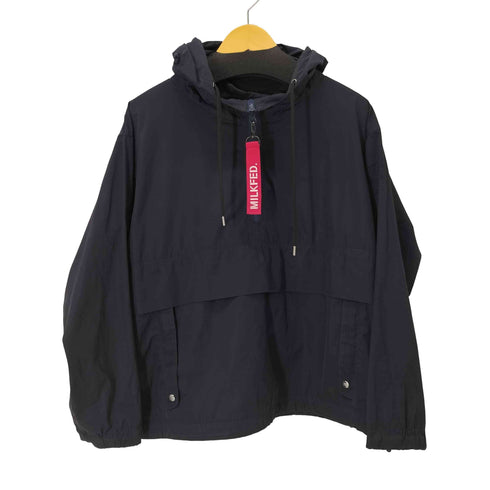 ミルクフェド MILKFED. ステンシルロゴアノラックパーカー レディース JPN:M