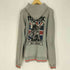 ヒステリックグラマー HYSTERIC GLAMOUR DONT LOOK BACK UK バイク ヒスガール プリント ジップアップ パーカー メンズ JPN:L