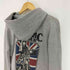 ヒステリックグラマー HYSTERIC GLAMOUR DONT LOOK BACK UK バイク ヒスガール プリント ジップアップ パーカー メンズ JPN:L