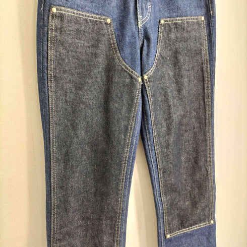 エイチアンドエム H&M 25SS Straight Regular Jeans ダブルニー ストレート デニムパンツ レディース EUR:34