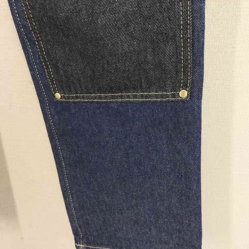 エイチアンドエム H&M 25SS Straight Regular Jeans ダブルニー ストレート デニムパンツ レディース EUR:34