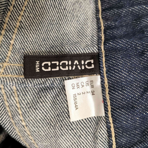 エイチアンドエム H&M 25SS Straight Regular Jeans ダブルニー ストレート デニムパンツ レディース EUR:34