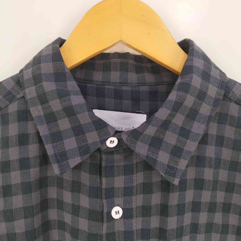 OUSWE コットンポリ ブロックチェックシャツ メンズ JPN:L