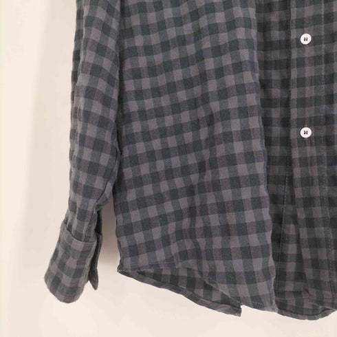 OUSWE コットンポリ ブロックチェックシャツ メンズ JPN:L