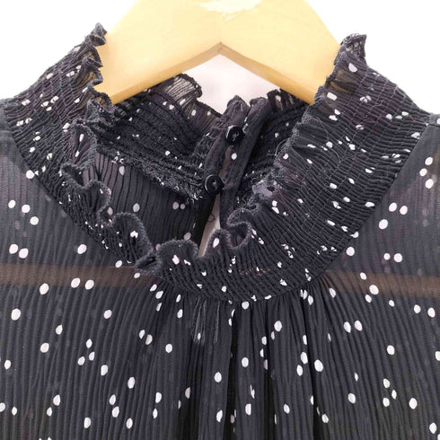 ザラ ZARA ドット柄 シフォンワンピース レディース import:M
