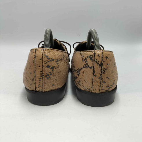 JOHNSONS THE MODERN OUTFITTERS 英国製 レオパード レザー シューズ メンズ UK:8