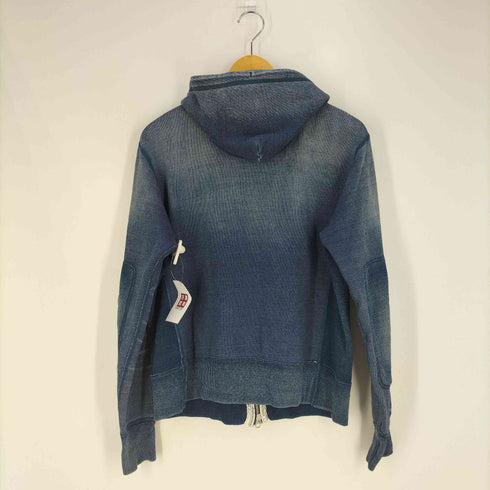 BLUEY SAND&SALT&SUN インディゴ エルボーパッチ ダブルジップパーカー メンズ JPN:1
