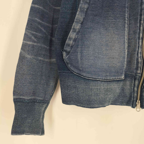 BLUEY SAND&SALT&SUN インディゴ エルボーパッチ ダブルジップパーカー メンズ JPN:1