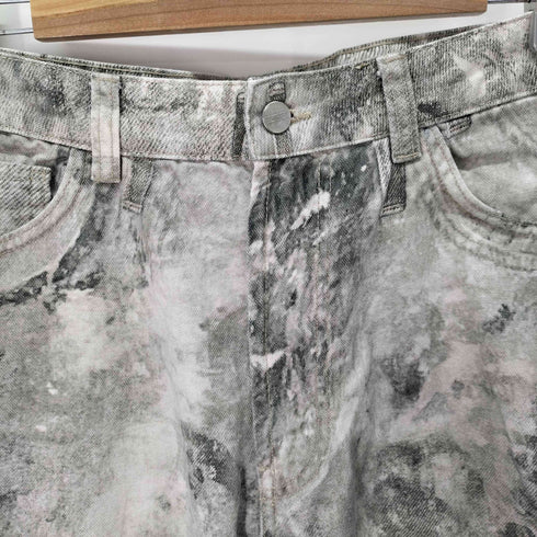ザラ ZARA ABSTRACT PRINT TROUSERS アブストラクト柄リラックスフィットパンツ メンズ JPN:42