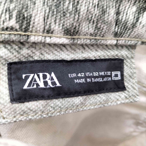 ザラ ZARA ABSTRACT PRINT TROUSERS アブストラクト柄リラックスフィットパンツ メンズ JPN:42