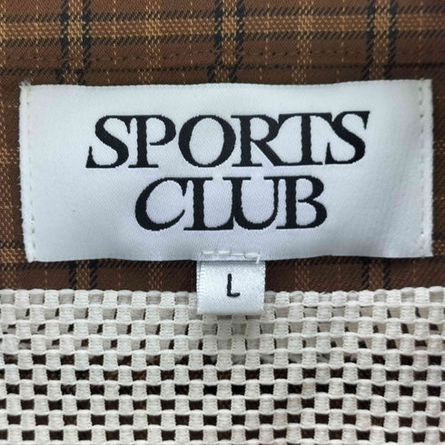 sports club 裏地メッシュ チェック柄 ジップアップジャケット メンズ JPN:L