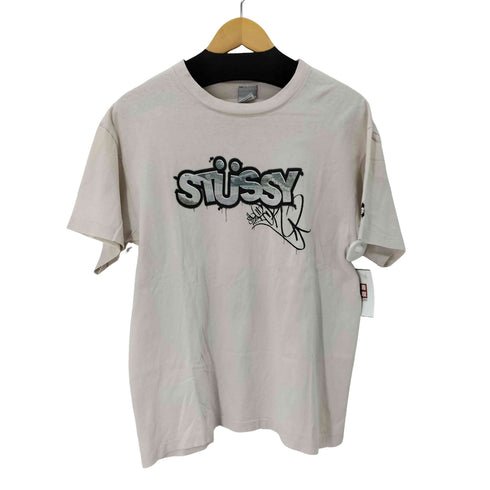 ステューシー Stussy 00S USA製 OLD S/SロゴプリントTシャツ シングルステッチ メンズ import:L