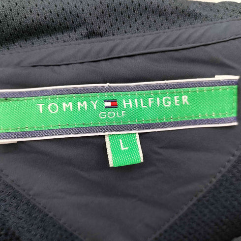 トミーヒルフィガーゴルフ TOMMY HILFIGER GOLF ロゴプリントウィンドジャケット レディース import:L