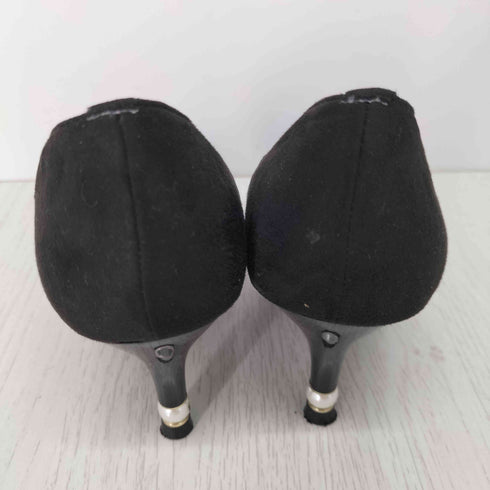 エスペランサ ESPERANZA パール調モチーフヒールフラワーカットパンプス レディース