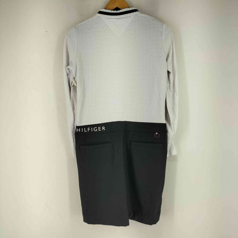 トミーヒルフィガーゴルフ TOMMY HILFIGER GOLF ロゴジャガード 長袖ワンピース レディース import:L