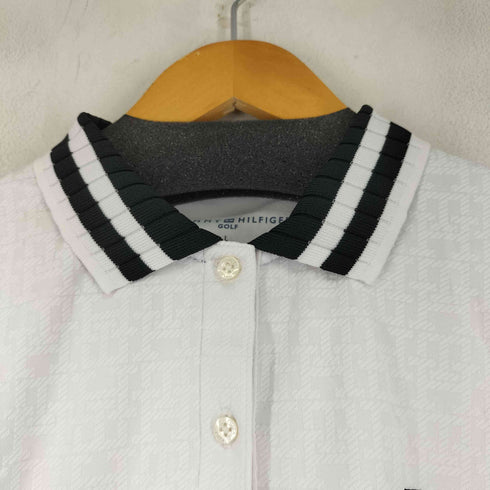 トミーヒルフィガーゴルフ TOMMY HILFIGER GOLF ロゴジャガード 長袖ワンピース レディース import:L