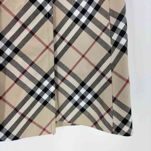 バーバリーブルーレーベル BURBERRY BLUE LABEL ノバチェック プリーツ 巻きスカート レディース 38