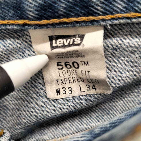 リーバイス LEVI STRAUSS&CO 01年製 560 LOOSE FIT TAPERED LEG ジップフライデニム メンズ W33 L34