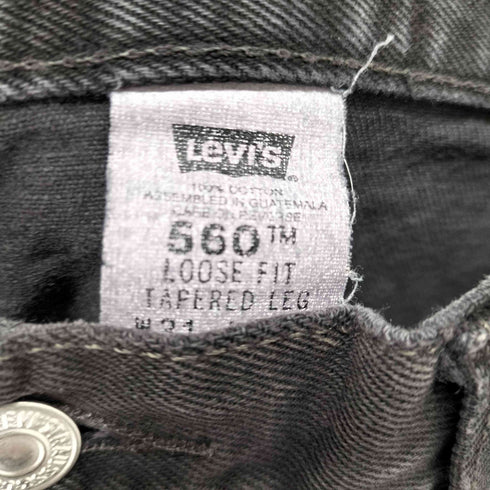 リーバイス LEVI STRAUSS&CO 99年製 560 LOOSE FIT TAPERED LEG ブラックデニム メンズ W31L34