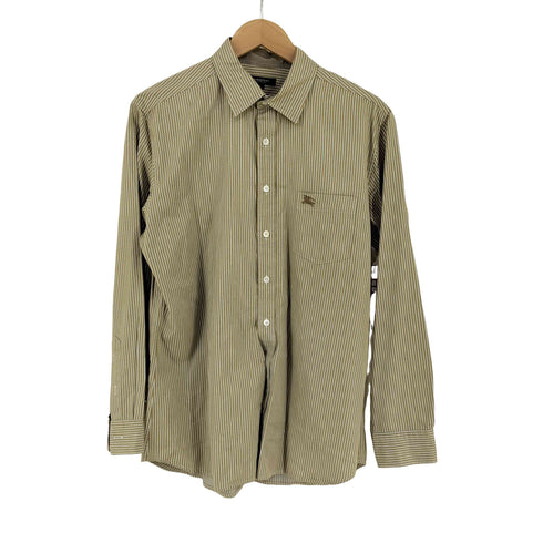 バーバリーロンドン BURBERRY LONDON ストライプ レギュラーカラーシャツ メンズ import:L