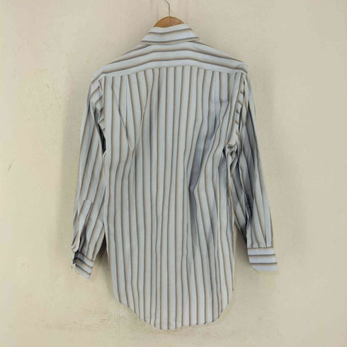 ランバンコレクション LANVIN COLLECTION ホリゾンタルカラー ストライプシャツ メンズ 38-80