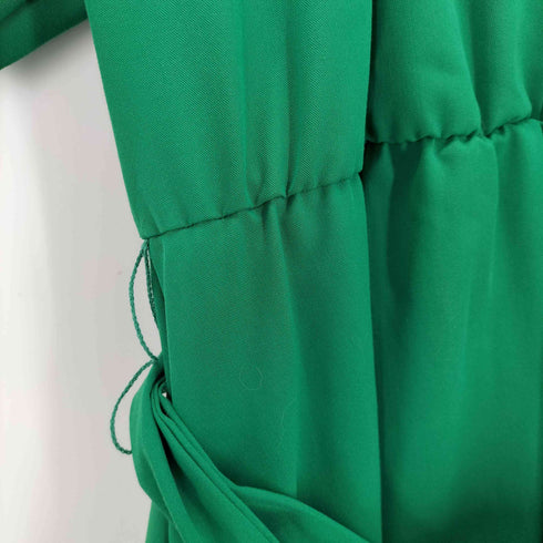 ザラ ZARA ボリュームスリーブ付きミディ丈ワンピース レディース import:M