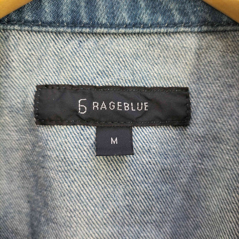 レイジブルー RAGEBLUE デニム スイングトップ ジップアップジャケット メンズ JPN:M