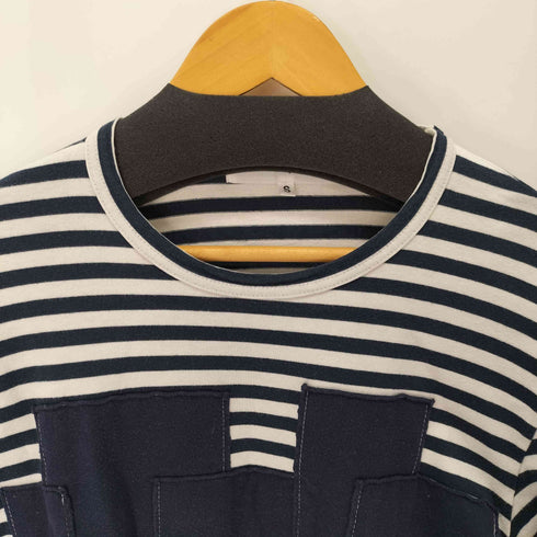 コムデギャルソン COMME des GARCONS COMME des GARCONS EDITED L/S フロントデザインボーダークルーネックTシャツ メンズ import:S