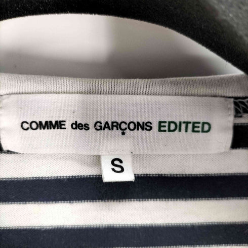 コムデギャルソン COMME des GARCONS COMME des GARCONS EDITED L/S フロントデザインボーダークルーネックTシャツ メンズ import:S