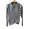 コムデギャルソンシャツ COMME des GARCONS SHIRT L/S フロントデザインクルーネックボーダーTシャツ レディース import:M
