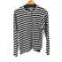 コムデギャルソンシャツ COMME des GARCONS SHIRT L/S フロントデザインクルーネックボーダーTシャツ レディース import:M