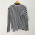 コムデギャルソンシャツ COMME des GARCONS SHIRT L/S フロントデザインクルーネックボーダーTシャツ レディース import:M