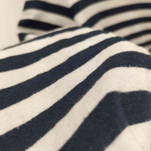 コムデギャルソンシャツ COMME des GARCONS SHIRT L/S フロントデザインクルーネックボーダーTシャツ レディース import:M