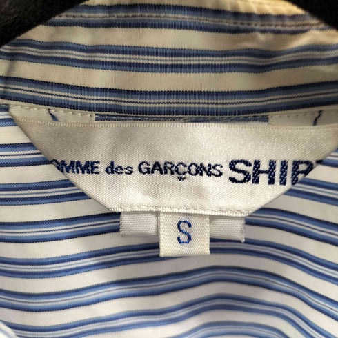 コムデギャルソンシャツ COMME des GARCONS SHIRT 16SS ストライプ切替 L/S シャツ メンズ JPN:S
