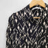 ザラ ZARA 総柄プリント レーヨン ハーフボタン シャツ ワンピース レディース import:XS