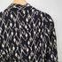 ザラ ZARA 総柄プリント レーヨン ハーフボタン シャツ ワンピース レディース import:XS