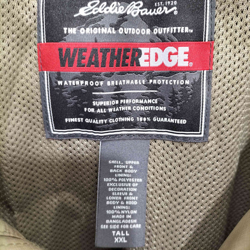 エディーバウアー Eddie Bauer WEATHER EDGE ナイロン ジップアップ マウンテンパーカー メンズ XXL