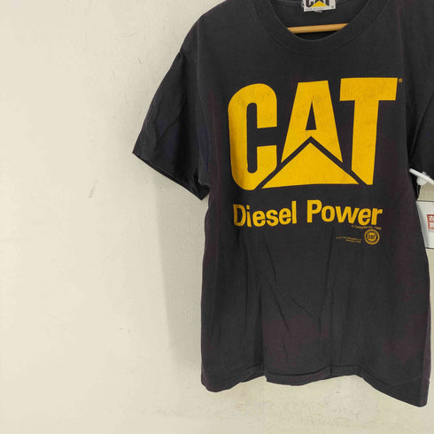 キャタピラー CAT USA製 1993コピーライト ロゴプリント クルーネックTシャツ メンズ