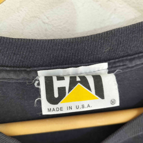 キャタピラー CAT USA製 1993コピーライト ロゴプリント クルーネックTシャツ メンズ