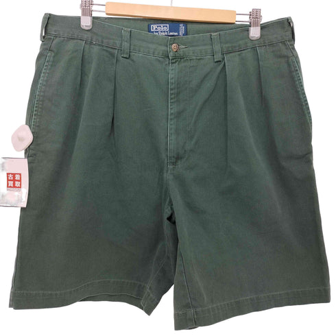ポロバイラルフローレン Polo by RALPH LAUREN 90S メキシコ製 TYLER SHORT 2タック ワイド チノ ショートパンツ メンズ